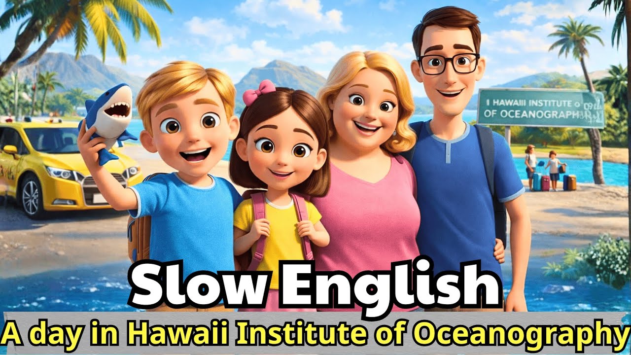 One Day Visiting the Hawaii Institute of Oceanography | Easy English Listening Story (A2 Level)