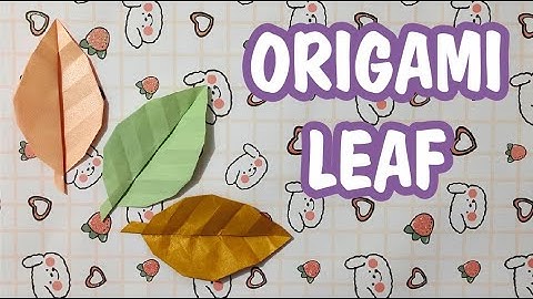 Easy Origami Leaf Tutorial - DIY Paper Leaf