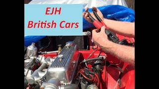 1955 Triumph TR2 Restoration. Part 37 E Additional Engine Ground Strap.