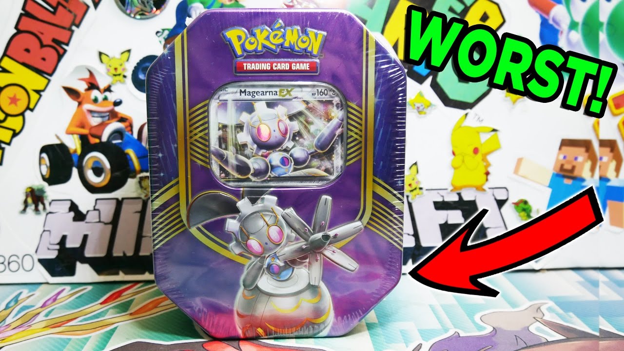 OPENING THE WORST POKEMON MAGEARNA EX BATTLE HEART TIN!!