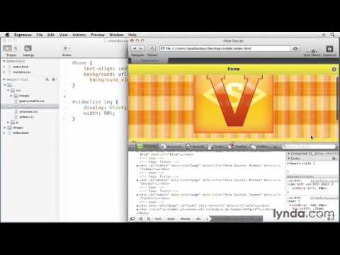 jQuery Mobile Web App Tutorial #17   Customizing an app s look with CSS
