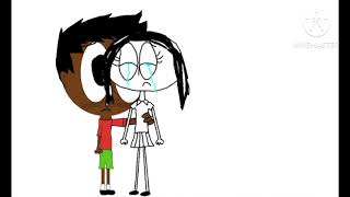 2 Characters Eyelids, Mouth, Shirt And Skirt Flapping In The Wind