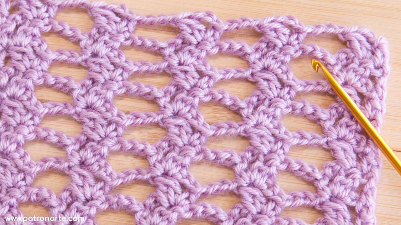 Punto Calado Crochet Original y Elegante: Ideal para Chalecos, Blusas, Chales, Salidas de Playa...