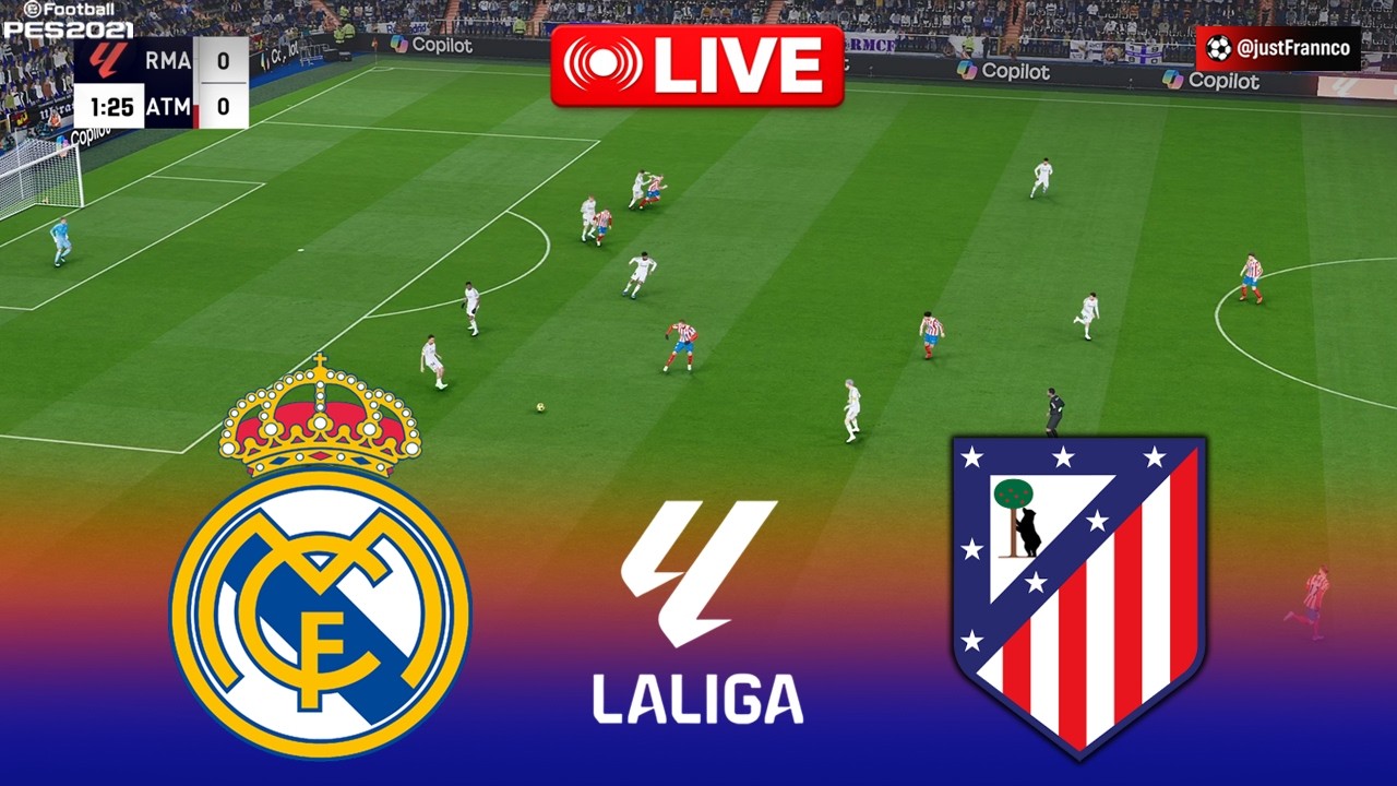 🔴LIVE : Real Madrid vs Atletico Madrid - La Liga 2026 | Pes 21 ...