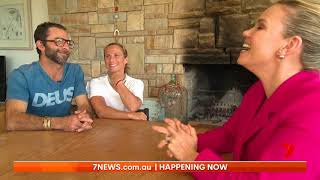 Sam Bloom with Eddie, Sam & Kochie at Sunrise