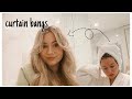 how i style my curtain bangs (wet to dry)