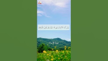 طمأنينة لقلبك "من كان يريد العاجلة" آيات من سورة الإسراء.  ماجد الزامل. #ريحانة_قرآن #قرآن_كريم