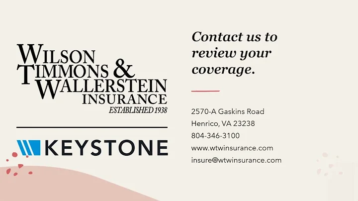 Wilson Timmons & Wallerstein, Inc. Insurance Coverage Recommendations