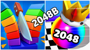 Slice lt All vs Blob Merge 2048 - Gameplay Walkthrough (Android, iOS) Infinity Run