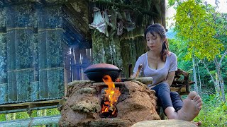 Fullvideo : 30 days building shelter in bamboo forest  How to catch hares