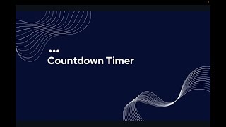 New Feature Countdown Timer