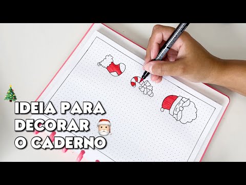 IDEIA DE CAPA PARA DECORAR O CADERNO | mês de dezembro - natal