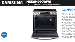 Samsung Chef Collection Slide-in Electric NE58H9970WS at www.appliancesconnection.com