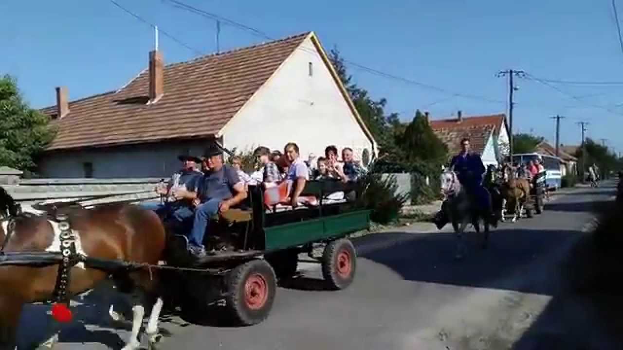 Akasztó Mária napi búcsú lovas felvonulás 2015