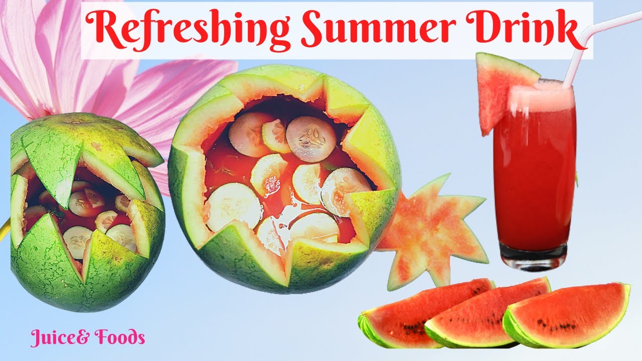 How to make Watermelon Juice using a blender: DELICIOUS and FRESH juice for summer!