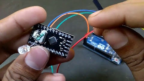 How to program arduino pro mini by an arduino uno