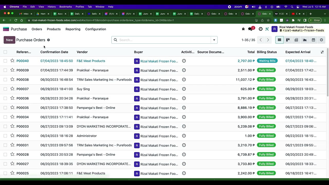 How to Create Bill and  Pay Purchase Order - Odoo Tutorial