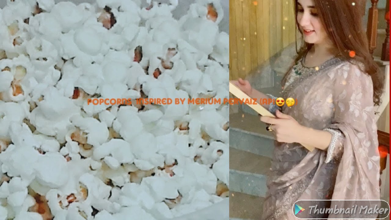 Popcorn || Homemade popcorn on stove || Recipe inspired by Merium Pervaiz