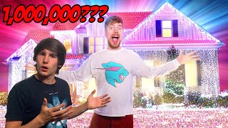 I Put 1,000,000 Christmas Lights On A House (World Record) Reaction