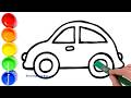 Drawing a Car 🚗 | Fun and Easy Tutorial for Kids with Car Drawing Ideas Box