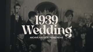 Archive Footage Of Wedding Ceremony In The 1930S, Home Movie Film