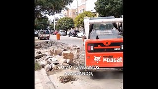 Avanza la repavimentación de calle Viamonte, que conecta Rincón con Sarmiento