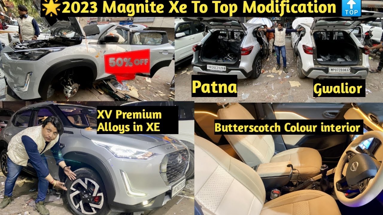 🌟 2023 Nissan Magnite Xe modified with Nissan Genuine parts🔥 Magnite xe ...