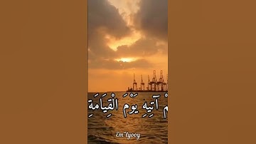 وكلهم آتيه يوم القيامة فردا | الآية 95 من سورة مريم #قرآن #قران_كريم #quran