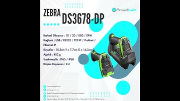 Zebra DS3678-DP Ultra Dayanıklı Barkod Okuyucu