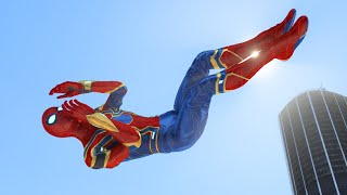 Gta 5 Crazy Iron Spiderman Ragdolls Compilation 4K Episode 1 Euphoria Physics