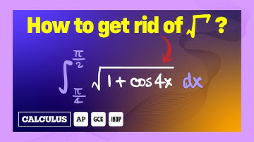 How to eliminate a SQUARE ROOT in a TRIGONOMETRIC INTEGRAL? | Systematic method & nuances [HANDS-ON]
