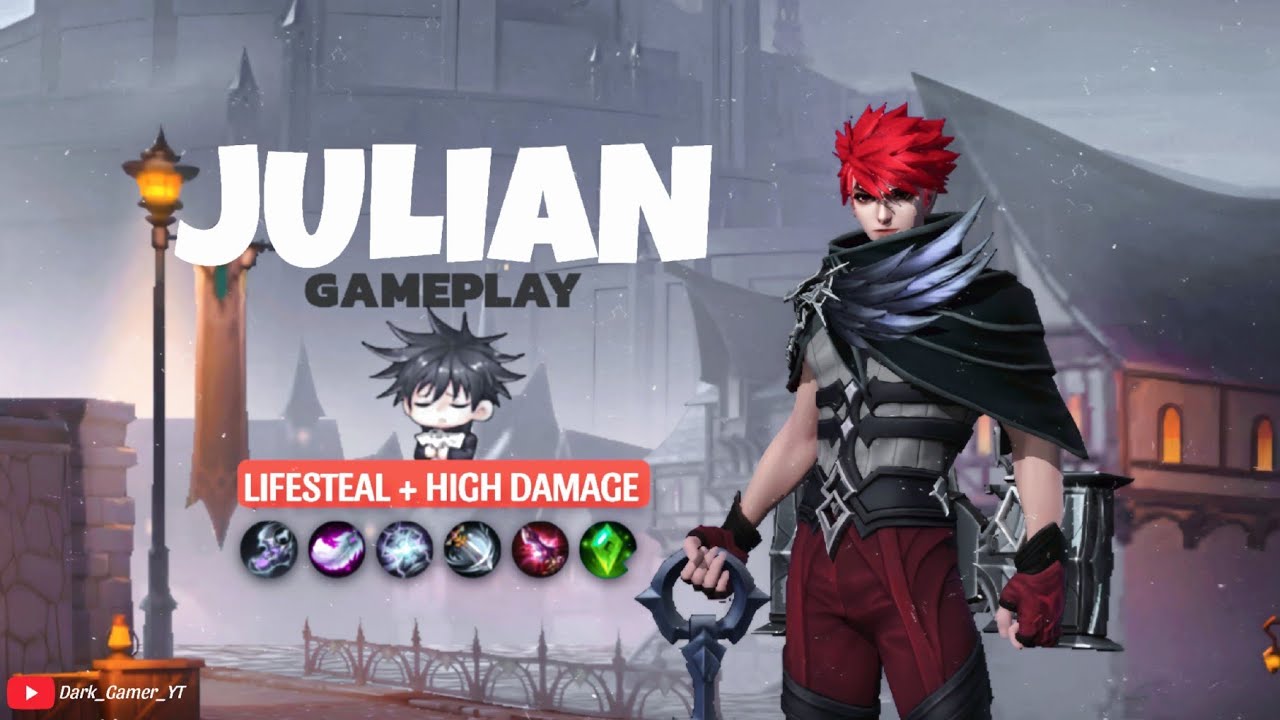 Julian Gameplay Lifesteal and High Damage 2025 New Build Dark Gamer Moba Legends 5v5