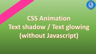 CSS Animation - Text glowing | Text shadow effect |#SkillUpwithGenie Profile