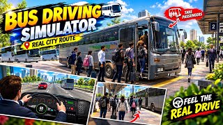 Bus Driving Simulator 🚌 | Real City Route, Passenger Pickup & Drop Off Gameplay screenshot 5