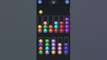 Ball sort - Level 57 #games #ballgames #gaming #shorts
