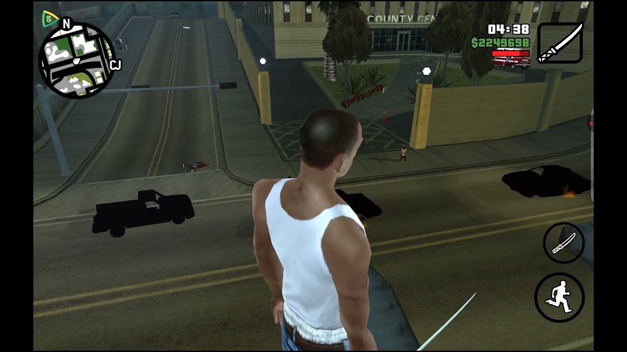 GTA San Andreas: 8 Minutes (NPCs / Peds with Weapons / Fight) (Vehicles Explosion Chain)
