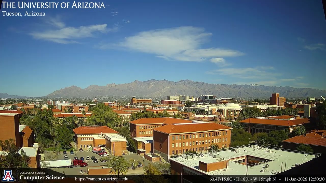Jan 11 2026 - UArizona Dept of Computer Science Webcam Timelapse