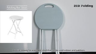 Space-saving Folding Bar Stool