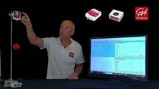 Oscillating ball experiment using CMA Science wireless sensors