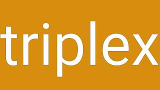 Triplex Definition & Meaning