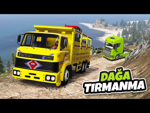 Güçlü Kamyonlar vs Güçlü Tırlar Dağa Tırmanıyor - GTA 5