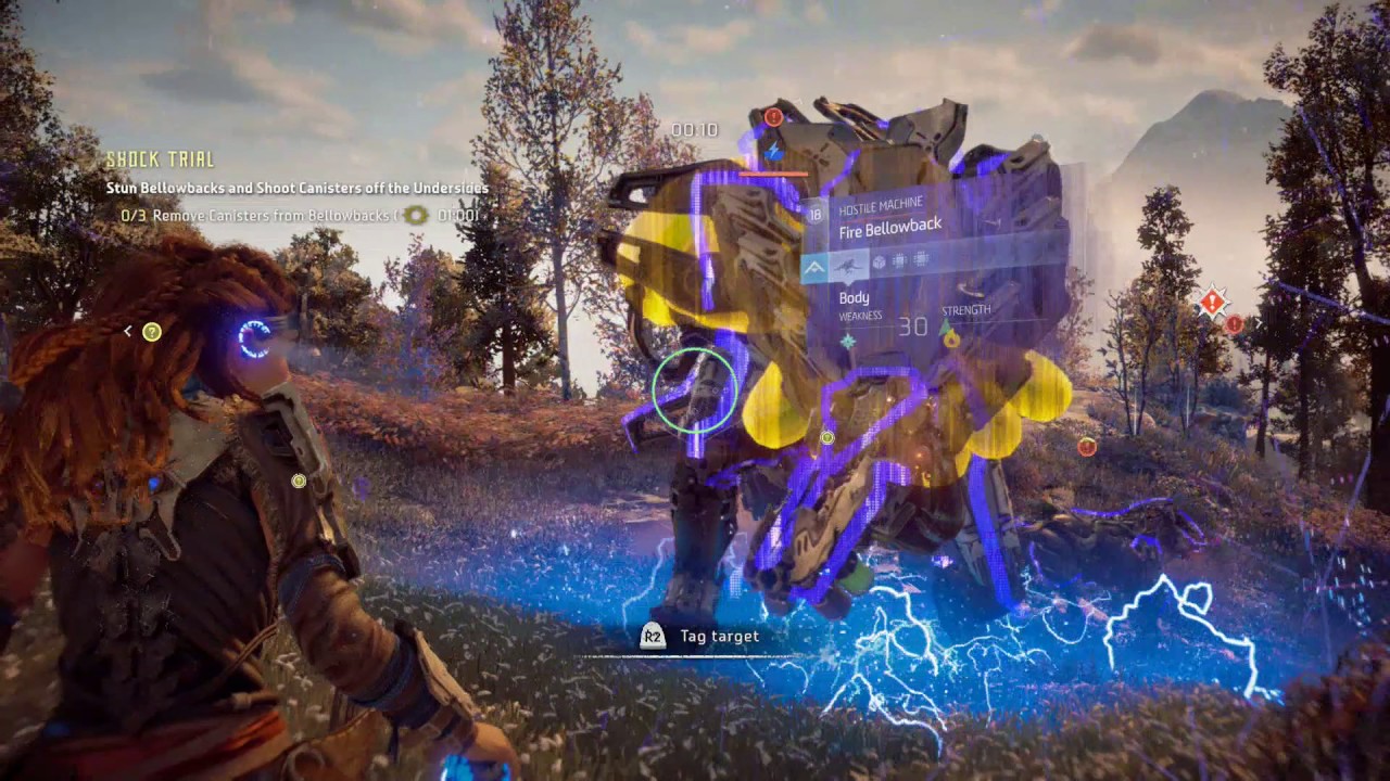 Horizon Zero Dawn Shock Trial Hunting Ground YouTube