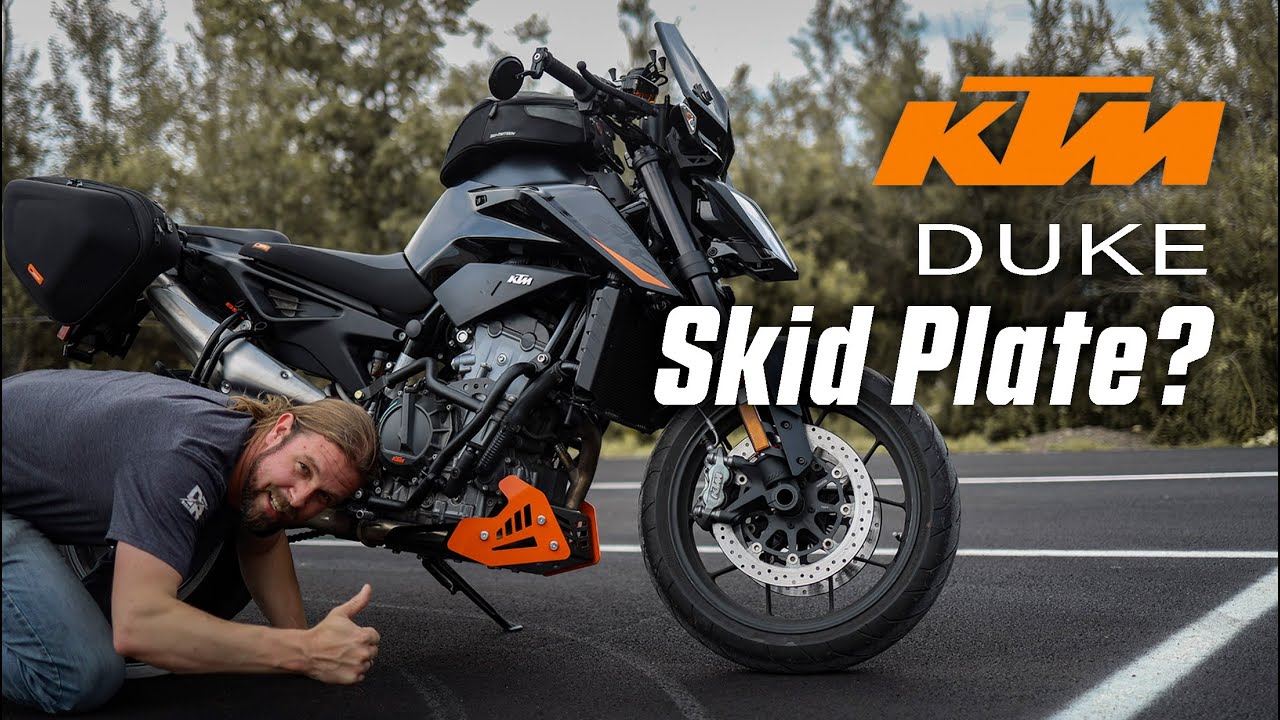 Crazy Awesome KTM Duke Skid Plate - Turn your Duke into an Adventure Touring Motorcycle!