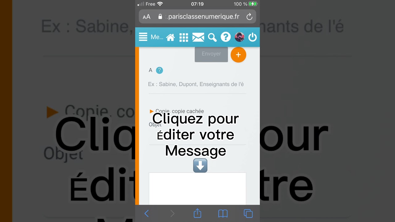 Comment mettre une photo ou une vidéo sur un message pcn ?
