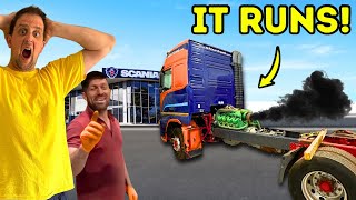 BUILDING A SCANIA V8 POWERED VOLVO FH | FIRST START | PT3 | #truckertim