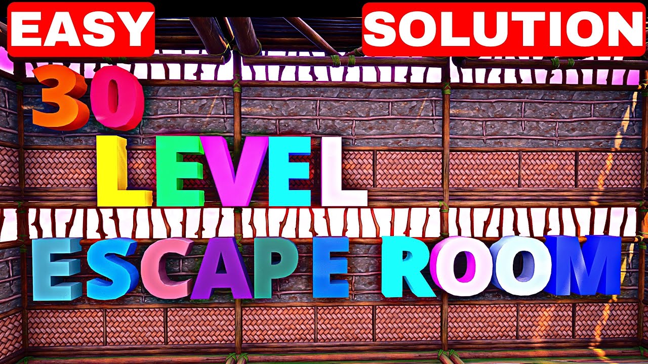 Escape Room 2# (Full Walkthrough Solution) Fortnite Escape Room 2# - Fortnite - Aliko012