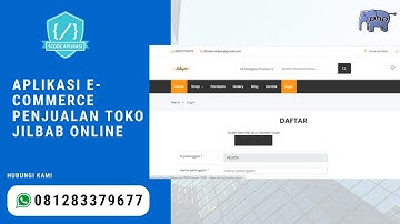 Source Code Aplikasi E-Commerce Penjualan Toko Jilbab Online