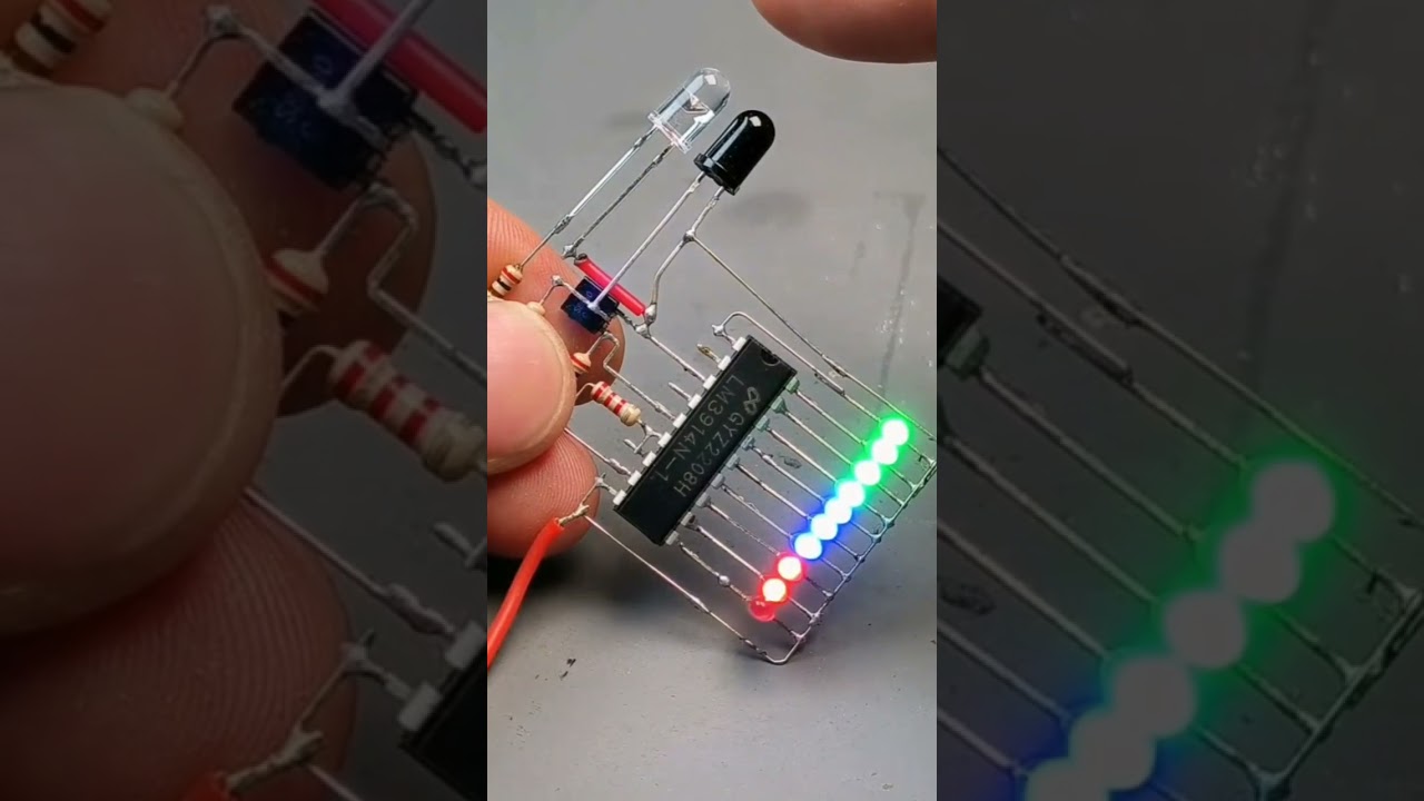 lm3914 Ten Segment Reversing Radar circuit..Diy simple  projest