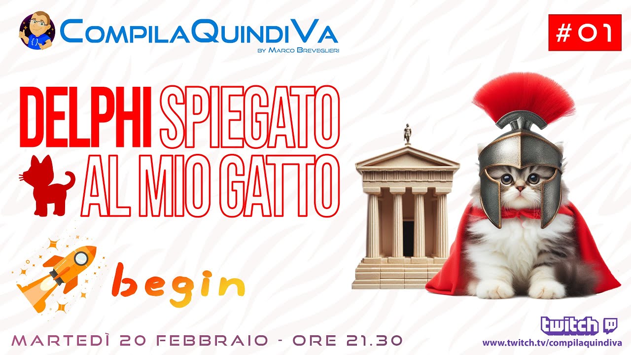 DELPHI SPIEGATO AL MIO GATTO! Corso partendo da zero - Ep. 1... begin