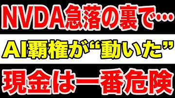 【緊急】NVDA急落の裏でAI覇権が動いた！今の下落こそ“最大のチャンス”｜現金放置が一番危険な理由